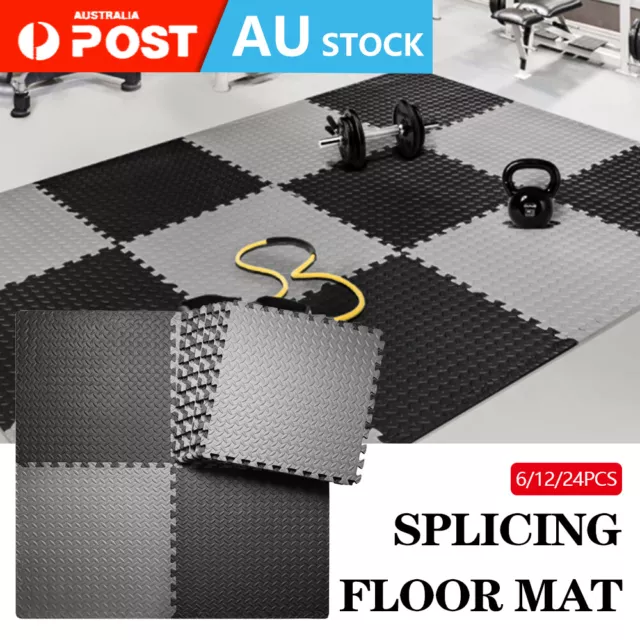 6/12/24/36PCS Interlocking Heavy Duty EVA Foam Gym Flooring Floor Mat Mats Tiles