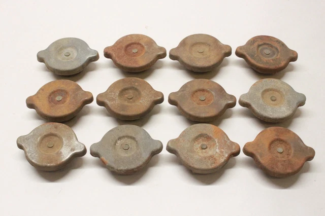 Lot/12 Corvette Chevelle Camaro 15# AC Radiator Cap Solid Rivet Big Ear RC-15