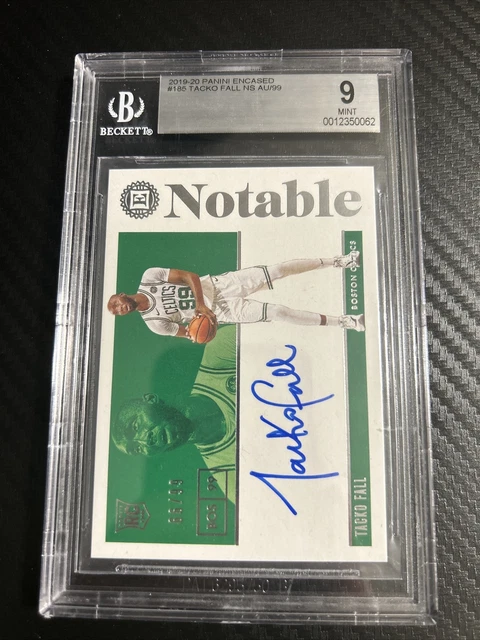 2019-20 Panini Encased, “Notable” BGS 9, On-Card RC Auto, #’d/99, Tacko Fall