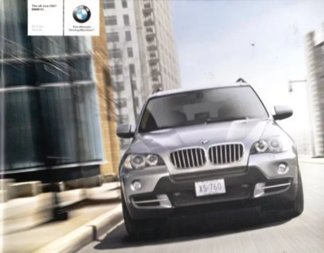 2007 07 BMW X5 Series Original Sales Brochure Mnt