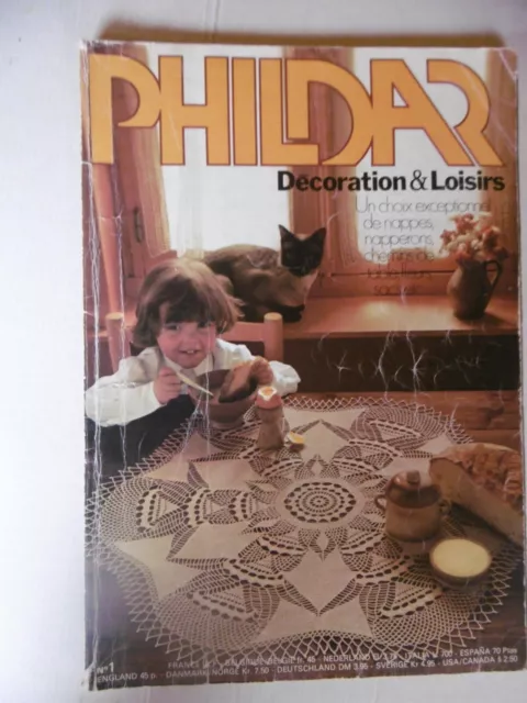 Phildar décoration loisirs n°1 nappes napperons chemins de table ..