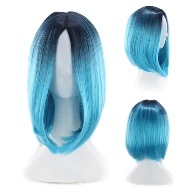 Cosplay Hair Accessories Straight Wig Synthetic Wigs Black Women 3