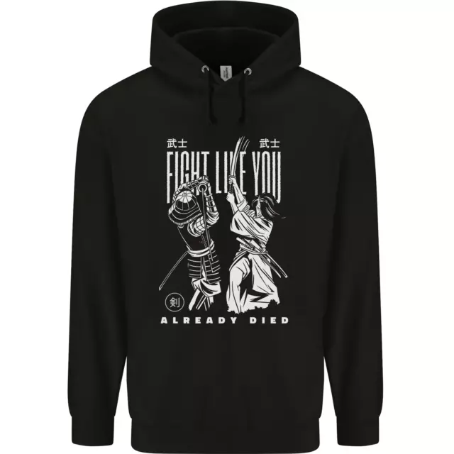 Fight Like You Died MMA Kenjutsu Kendo Iaido Mens 80% Cotton Hoodie