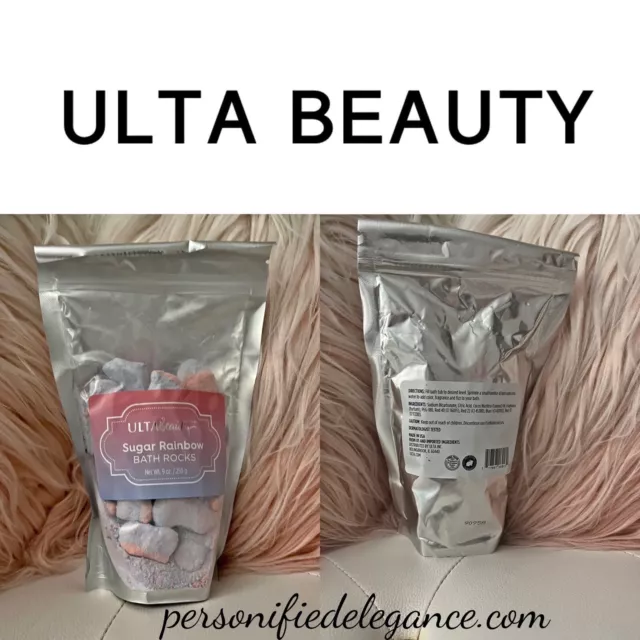 NEW Ulta Beauty Sugar Rainbow Bath Rocks Bath Fizzies Full Size 9 oz