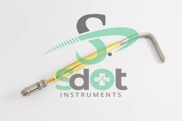 Aufricht Nasal Retractor with Fiberoptic Light 7mm Blade 16cm By SdOt Instrument