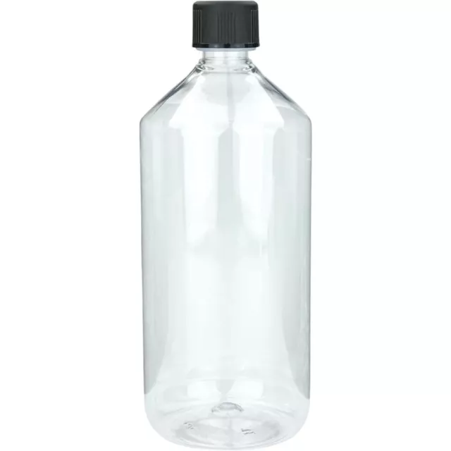 Laborflasche 1000 ml Plastikflasche für Chemikalien 1 Liter aus PET Kunststoff