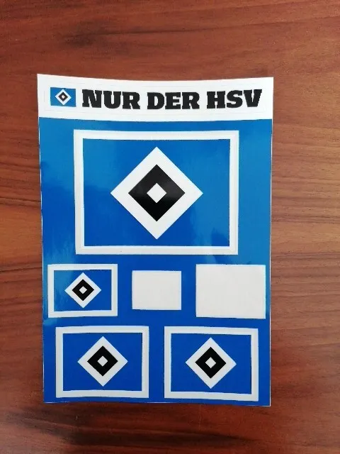 Hamburger SV HSV Aufkleber-Set Nachtleuchtend : : Sport