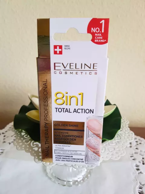 Eveline 8in1 Total Action Intensive Nail Conditioner Nägelhärter Golden Shine