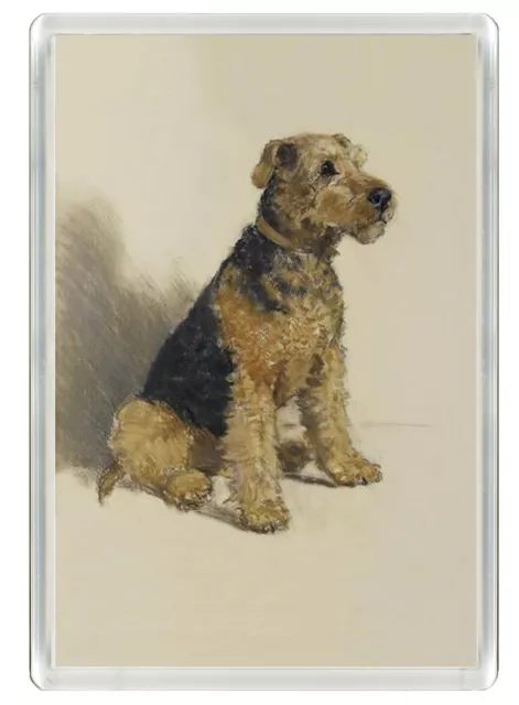 Welsh Terrier Beautiful Dog Art Print Novelty Fridge Magnet   Great Gift