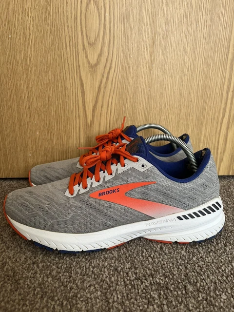 Brooks Ravenna 11 mittelgrau/orange Lauftrainer UK Größe 7,5/EU 42