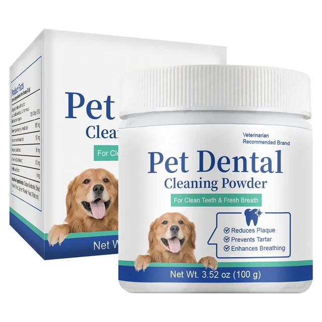 Canine Tooth Powder DOG TEETH CLEANING Powder Dog Breath Freshener Powder For Teeth $24.90 ...