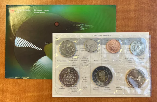 Canada 2000 W (Winnipeg Mint) Uncirculated Coin Set