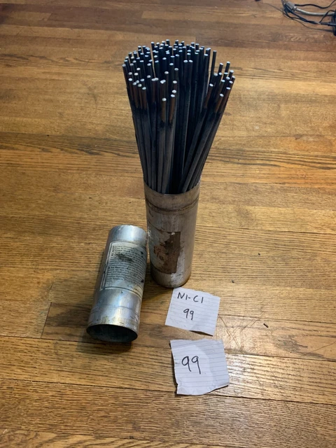 7 Lb, 99 count,  ENiC1  1/8"x 12" Welding Rods  - New