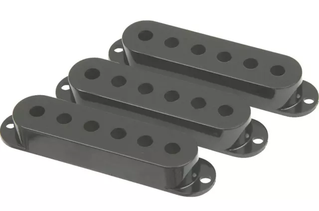 New 3 Covers STRAT 52-50-48mm Black for Guitar STRATOCASTER