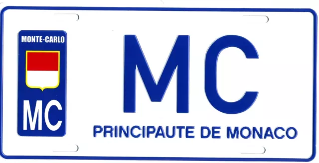 Plaque de rue principauté de Monaco