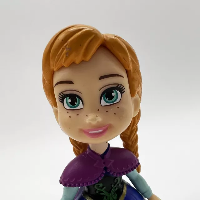 DISNEY FROZEN ANNA Mini Toddler DOLL Poseable Figure Toy Queen Kristoff ...