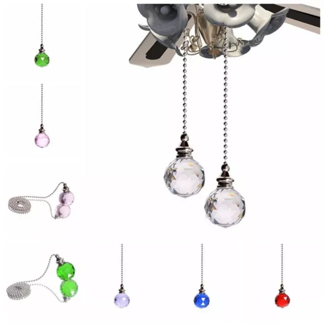 Fan Crystal Chain Crystal Style Pull Chain Cord Handle Crystal Style Pull Chain