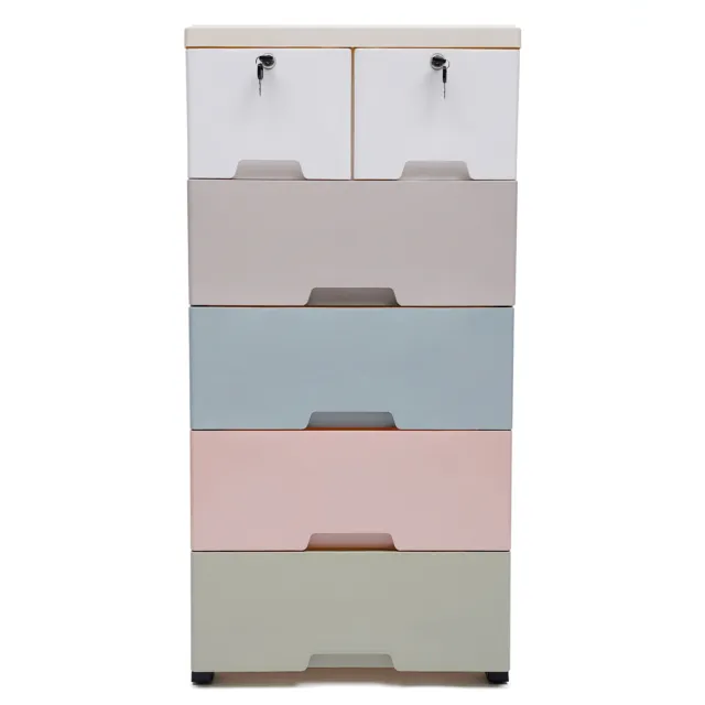 5 Layers Plastic Storage Organizer Cabinet Dresser Bedroom Tower Cupboard Drawer 3