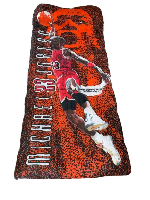 VTG 1991 Michael Jordan Jumpman Sleeping Bag Chicago Bulls NBA Basketball 30x67