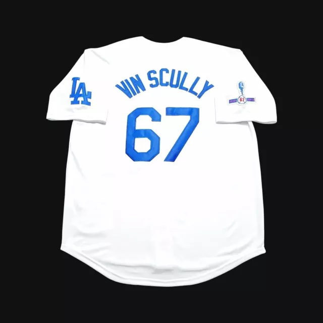 Vince Scully Jersey LA Dodgers VIN & 1950-2016 Sleeve Patch! NEW With Tags SALE!