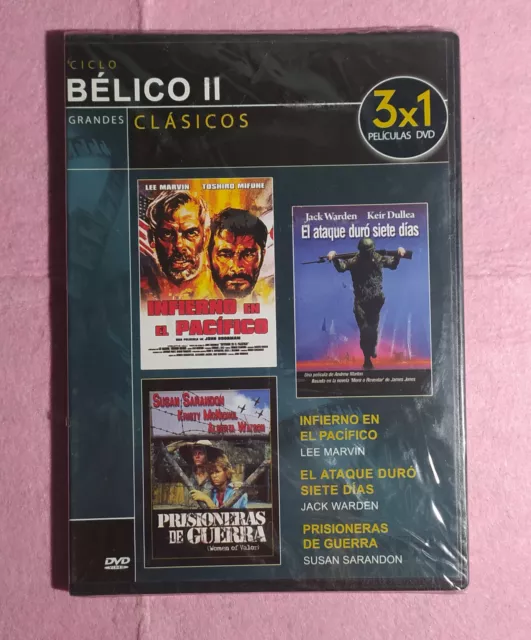 DVD PRISIONERAS DE GUERRA + 2 - Lee Marvin / Toshiro Mifune / Warden - NUEVA !!!