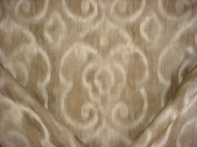 13-1/8Y Kravet Lee Jofa Brown Arabesque Scroll Damask Drapery Upholstery Fabric 2