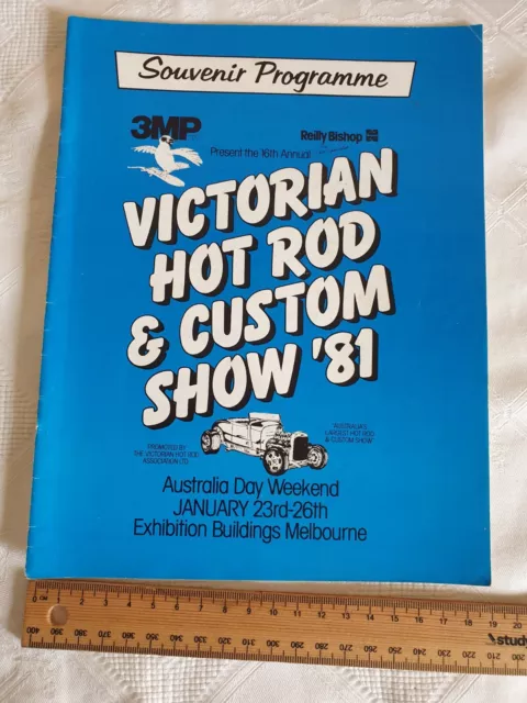 Victorian Hot Rod Show  Magazine Programme Booklet Entrants, Sponsors Etc. 1981