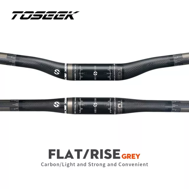 3K Carbon Faser Fahrrad Lenker Flach / Riser Lenker MTB 31.8 580-760