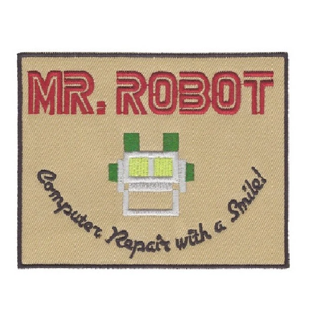 Mr. Robot Computer Repair MR ROBOT COMPUTER Repair with a Smile Logo Patch Iron On Patch Sew On ...