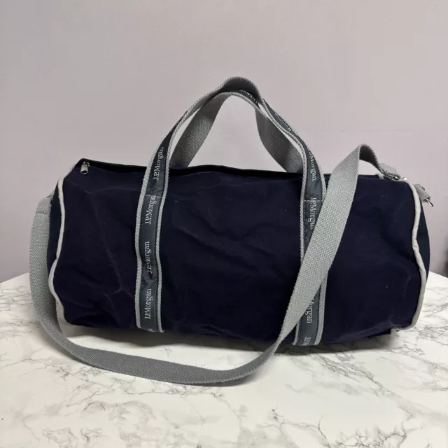 J P Morgan Dark Blue Tote Holdall Travel Weekend Hand Luggage Bag