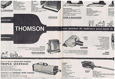 PUBLICITE ADVERTISING 126  1969  la cireuse mors menager Thomson 