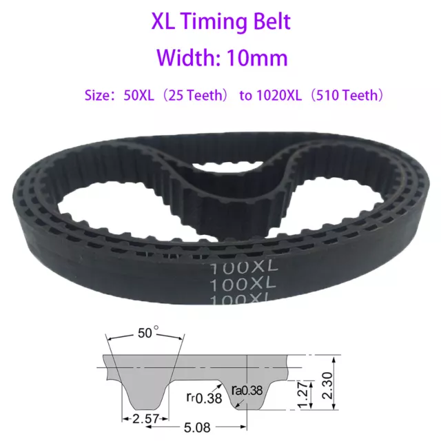 Width 10mm XL Timing Belt 50XL to 1020XL Pitch 5.08mm Belt for CNC / Step Motor