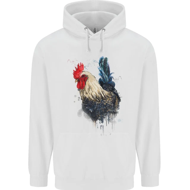 Un Acquerello Di Pollo Bambini Felpa Con Cappuccio