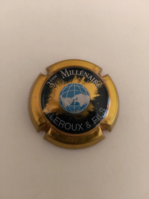 Capsule de champagne H. LEROUX et Fils 3ème millénaire sur PP 651  peu courant..