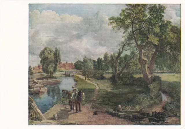 NOV333) PC set of 4, Flatford Mill, the Valley of the Farm, the Ansidei Madonna,