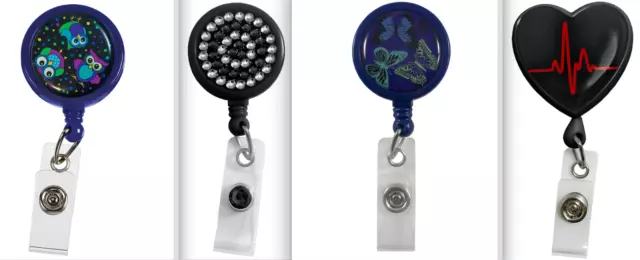 Prestige Medical Retractable Badge Holder  * 13 Different Styles * ID Retracteze