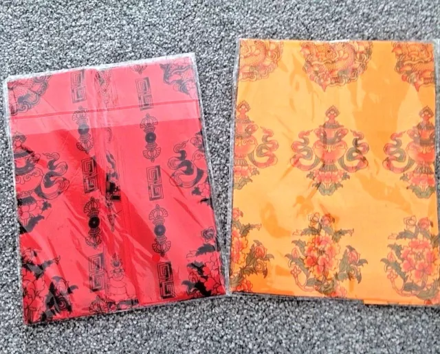 Tibetan Buddhist Prayer Offering Silk Khada Khata Khatak Auspicious Scarf Nepal