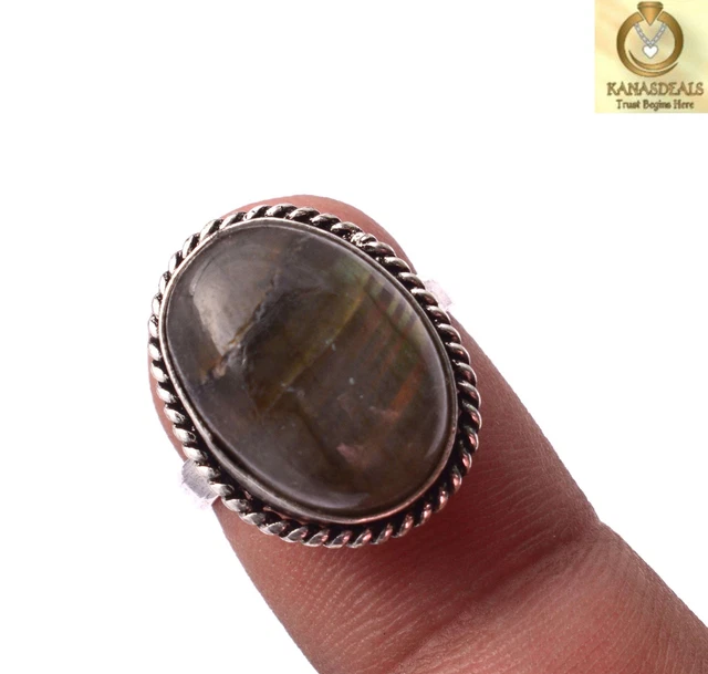 Labradorite Plated Ring Fancy Jewellery 6 GM Value-Priced @1.99-67190