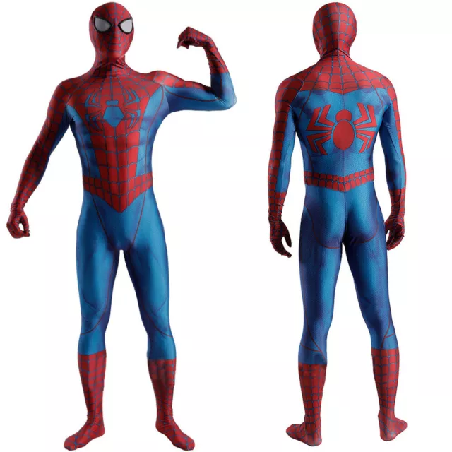 COSTUME SPIDERMAN ROUGE noir costume Spider-Man costumes adultes enfants  EUR 38,29 - PicClick FR