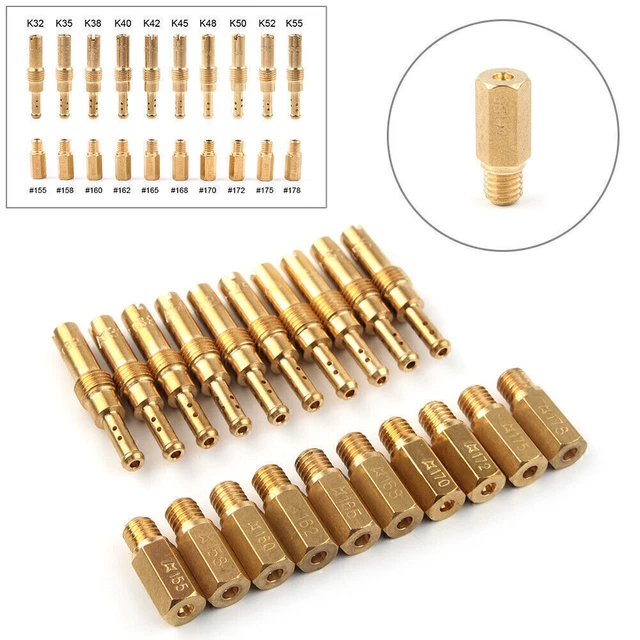 20x Main Jet +Slow Pilot Jet Kit for Motor Carburetor Carb High Quality US Stock