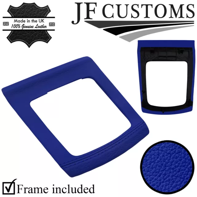 Blue Italian Leather Gear Surround+ Frame For Ford Focus Mk2 05-11