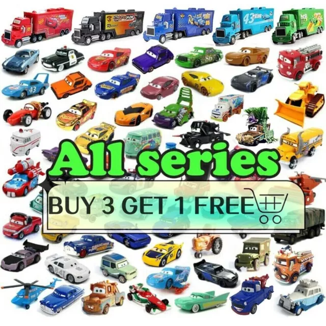 Disney Pixar Cars Lot Lightning McQueen Truck 1:55 Diecast Car Queen  Toy Car
