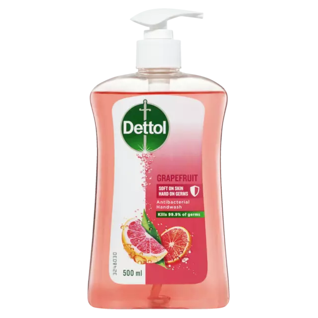 Dettol Antibacterial Handwash 500mL Pump - Grapefruit Soft Skin