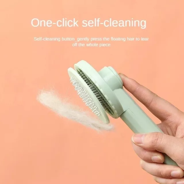 Pet Grooming Brush Self Cleaning Automatically Dog Cat Slicker Brush Remove