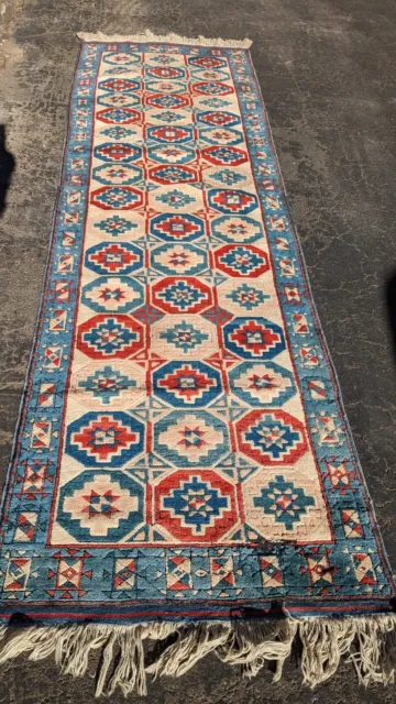 Runner Rug Size 2'9" By 9'4" Beautiful Designs Great Price! Charming Blues!