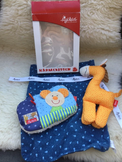 Sigikid Wärmekissen Kirschkernkissen inkl. Greifling im Geschenkbeutel OVP