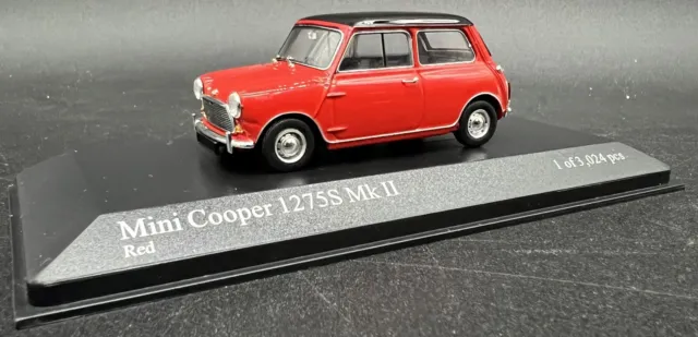 Minichamps 1/43 - Morris Mini Cobre 1275S MK II 1967 Rojo - 400138700