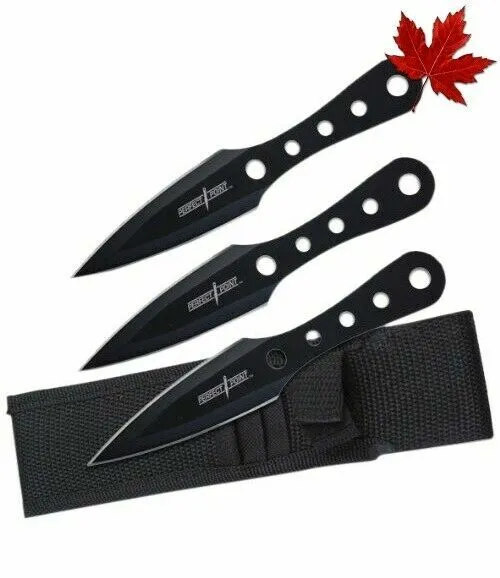 Perfect Point PP-022-3B Throwing Knife Set 6.5-Inch Overall