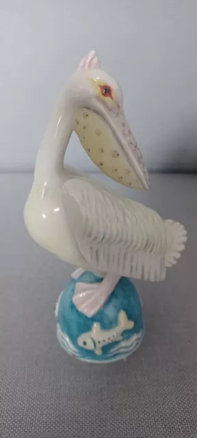 Fun Nymphenburg Porcelain Pelican Bird Figurine Porzellan Pelikan Figur Figure