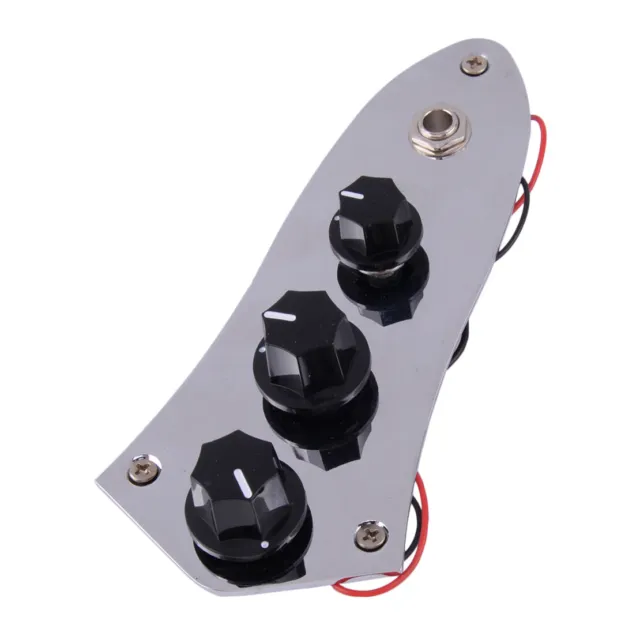 Portable Loaded Switch Control Plate Prewired Fit for Fender Jazz Bass Guitars